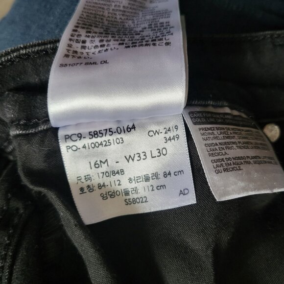 Levis Black Classic Mid Rise Skinny Jeans Size 16 - Picture 5 of 5